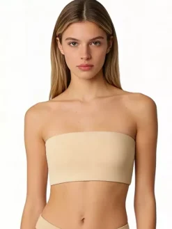 Bralette Wireless Nude Seamless Strapless Bandeau Bra Underwear