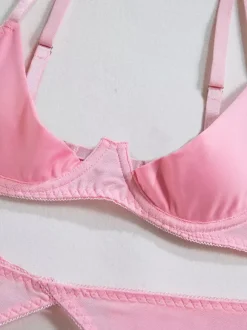 Bras Lingerie Pink Lace Women Bra