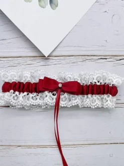 Bridal Accessories Wedding Garters for Bride Pink Lace Indoor For Women