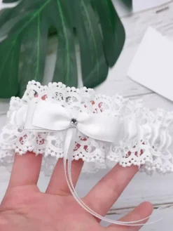 Bridal Accessories Wedding Garters for Bride Pink Lace Indoor For Women