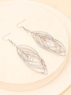 Bridal Earrings Metal Pierced Bridal Jewelry Acc