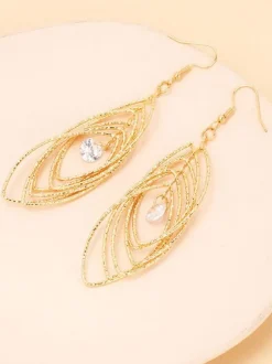 Bridal Earrings Metal Pierced Bridal Jewelry Acc