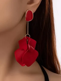 Bridal Earrings Non Stone Metal Pierced Bridal Jewelry