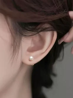 Bridal Earrings Pearl Pierced Wedding Jewelry