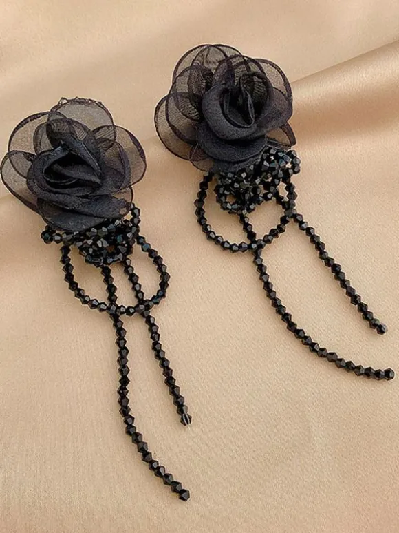 Bridal Earrings Rhinestone Women's Rhinestone Pierced Bridal Jewelry