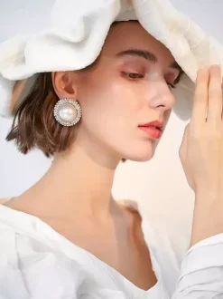 Bridal Earrings Women's Metal Pierced Wedding Jewelry
