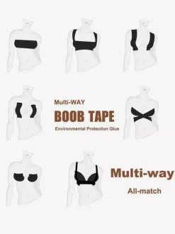 Bridal Lingerie Boob Tape For Breast Lift & Push Up Waterproof Sweat-Proof Boobytape
