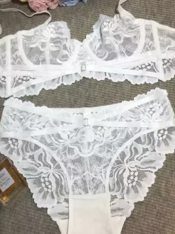 Bridal Lingerie Bra And Pantie Lace Underwear For Women