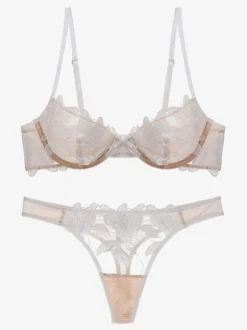 Bridal Lingerie Lace Bra And Panties Set Women's Underwear