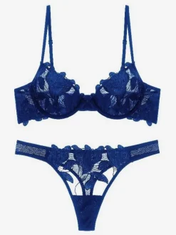 Bridal Lingerie Lace Bra And Panties Set Women's Underwear