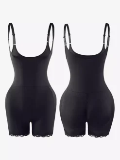 Bridal Lingerie Lingerie Shapewear Nude Sleeveless Straps Full-Body Shaper Plus Size Tummy Control Bust Support Bodysuit Butt Lift Waist Cincher Girdle
