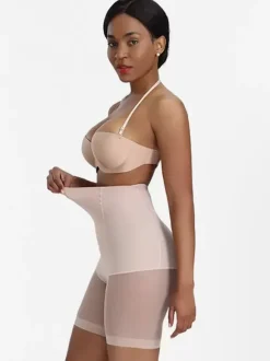 Bridal Lingerie Lingerie Shapewear Nude 1 Piece Sculpting Snatched Waist High Waisted
