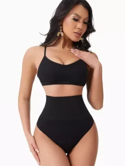 Bridal Lingerie Lingerie Shapewear Black Postpartum Thong Bodysuit Seamless High-Waisted Shaper Tummy Control Butt Lift Plus Size Recovery Girdle
