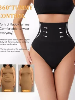 Bridal Lingerie Lingerie Shapewear Black Postpartum Thong Bodysuit Seamless High-Waisted Shaper Tummy Control Butt Lift Plus Size Recovery Girdle