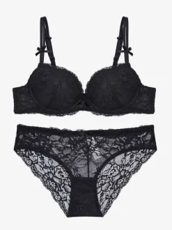 Bridal Lingerie 2-Piece Lace Violet Bra Panty Sets