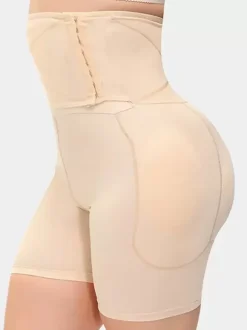 Bridal Lingerie Plus Size Shapewear Nude Front Button Butt Lifter High Waist Trainer Body Shaper