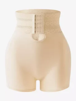 Bridal Lingerie Plus Size Adjustable Shaping Shorts For Women Hook & Eye Waist Removable Hip Pads Curvy Butt Lift