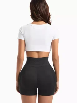 Bridal Lingerie Plus Size Adjustable Shaping Shorts For Women Hook & Eye Waist Removable Hip Pads Curvy Butt Lift