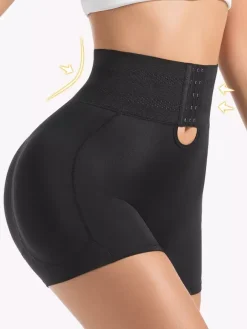 Bridal Lingerie Plus Size Adjustable Shaping Shorts For Women Hook & Eye Waist Removable Hip Pads Curvy Butt Lift
