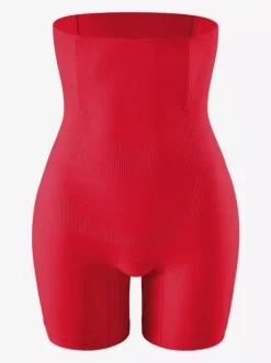 Bridal Lingerie Postpartum High-Waisted Shaping Shorts Plus Size Tummy Control Butt Lift Waist Cincher Girdle Square-Cut Legs