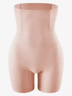 Bridal Lingerie Postpartum High-Waisted Shaping Shorts Plus Size Tummy Control Butt Lift Waist Cincher Girdle Square-Cut Legs