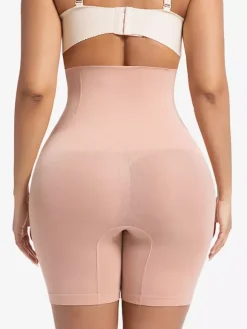 Bridal Lingerie Postpartum High-Waisted Shaping Shorts Plus Size Tummy Control Butt Lift Waist Cincher Girdle Square-Cut Legs