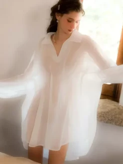 Bridal Lingerie Robes Chiffon Oversized Lingerie