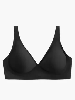 Bridal Lingerie Seamless Bra Minimizing Effect Slimming Underwear Deep V-neck Wireless Compression Support Thin Soft Support Comfortable Light Apricot Polyester Lingerie