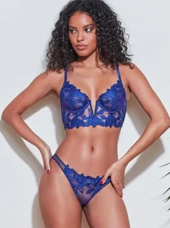 Bridal Lingerie Women Bra And Pantie Set Lace 2-Piece Underwear
