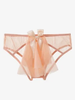 Bridal Lingerie Women Sexy Panties Flesh 1 Piece Lace Underwear Bows Lingerie