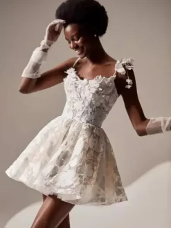 Bridal Mini Dress Short Wedding Dress Sweetheart Neck Sleeveless Short Short Bridal Gowns