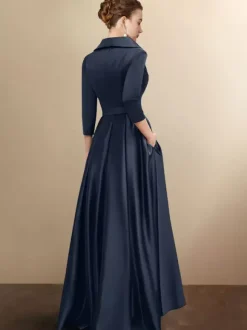 Bridal Mother Dress 2026 3/4 Length Sleeves A-Line Sash Wedding Guest Dresses Free Customization