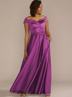 Bridal Mother Dress Bateau Neck Sleeveless A-Line Lace Embellishment Wedding Guest Dresses
