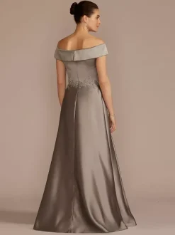 Bridal Mother Dress Bateau Neck Sleeveless A-Line Lace Embellishment Wedding Guest Dresses