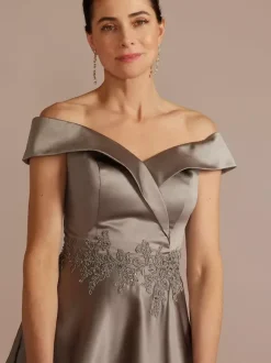Bridal Mother Dress Bateau Neck Sleeveless A-Line Lace Embellishment Wedding Guest Dresses