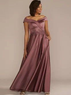 Bridal Mother Dress Bateau Neck Sleeveless A-Line Lace Embellishment Wedding Guest Dresses