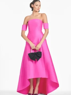 Bridal Mother Dress Designed Neckline Short Sleeves A-Line Pleated Floor-Length Guest Dresses For Wedding