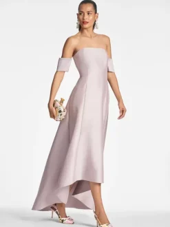 Bridal Mother Dress Designed Neckline Short Sleeves A-Line Pleated Floor-Length Guest Dresses For Wedding