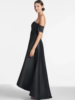 Bridal Mother Dress Designed Neckline Short Sleeves A-Line Pleated Floor-Length Guest Dresses For Wedding