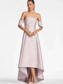 Bridal Mother Dress Designed Neckline Short Sleeves A-Line Pleated Floor-Length Guest Dresses For Wedding