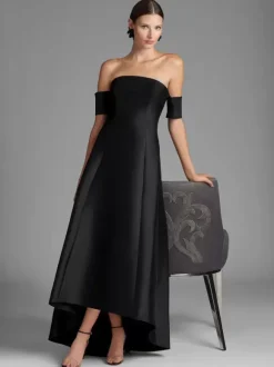 Bridal Mother Dress Designed Neckline Short Sleeves A-Line Pleated Floor-Length Guest Dresses For Wedding