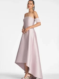 Bridal Mother Dress Designed Neckline Short Sleeves A-Line Pleated Floor-Length Guest Dresses For Wedding