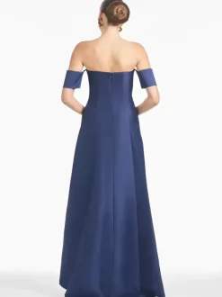 Bridal Mother Dress Designed Neckline Short Sleeves A-Line Pleated Floor-Length Guest Dresses For Wedding