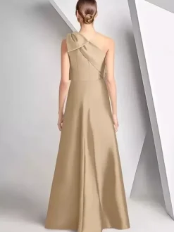 Bridal Mother Dress Designed Neckline Sleeveless A-Line Bows Wedding Guest Dresses