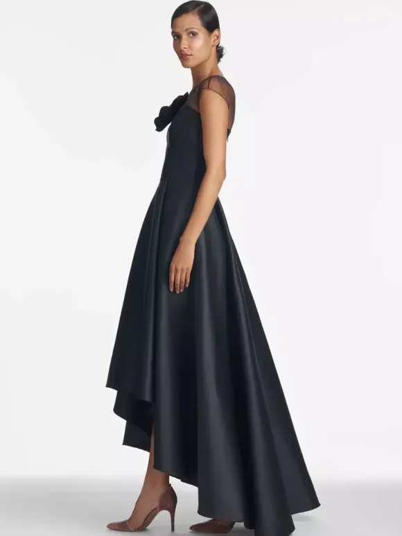 Bridal Mother Dress Illusion Neckline Sleeveless A-Line Pleated Wedding Guest Dresses