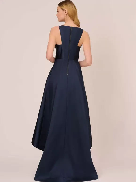 Bridal Mother Dress Jewel Neck Sleeveless A-Line Ruffles Irregular Wedding Guest Dresses