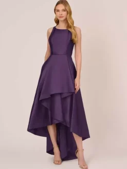 Bridal Mother Dress Jewel Neck Sleeveless A-Line Ruffles Irregular Wedding Guest Dresses