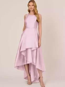 Bridal Mother Dress Jewel Neck Sleeveless A-Line Ruffles Irregular Wedding Guest Dresses