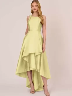 Bridal Mother Dress Jewel Neck Sleeveless A-Line Ruffles Irregular Wedding Guest Dresses