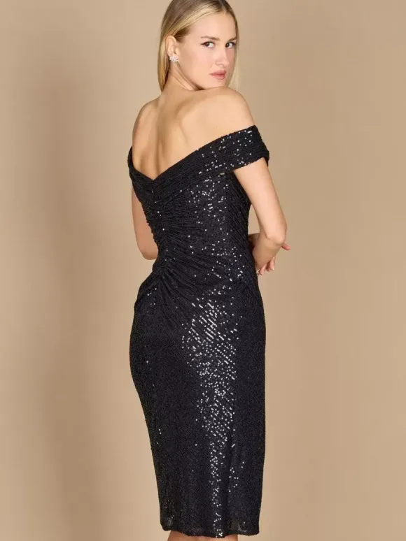 Bridal Mother Dress Off-The-Shoulder Sleeveless Sheath Knee-Length Guest Dresses For Wedding